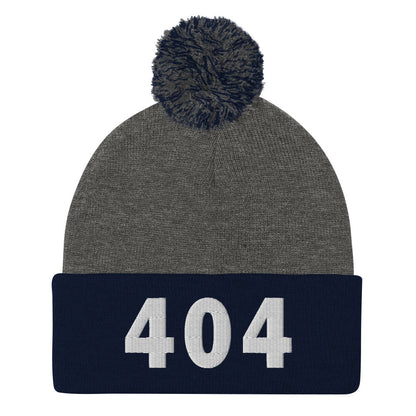 404 Area Code Pom-Pom Beanie