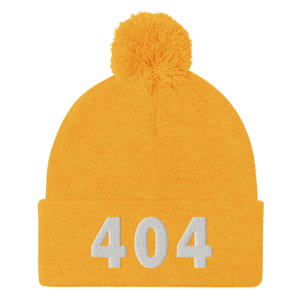 404 Area Code Pom-Pom Beanie