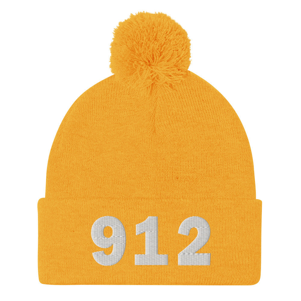 912 Area Code Pom-Pom Beanie
