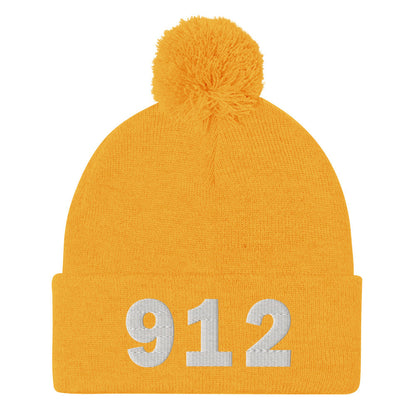 912 Area Code Pom-Pom Beanie
