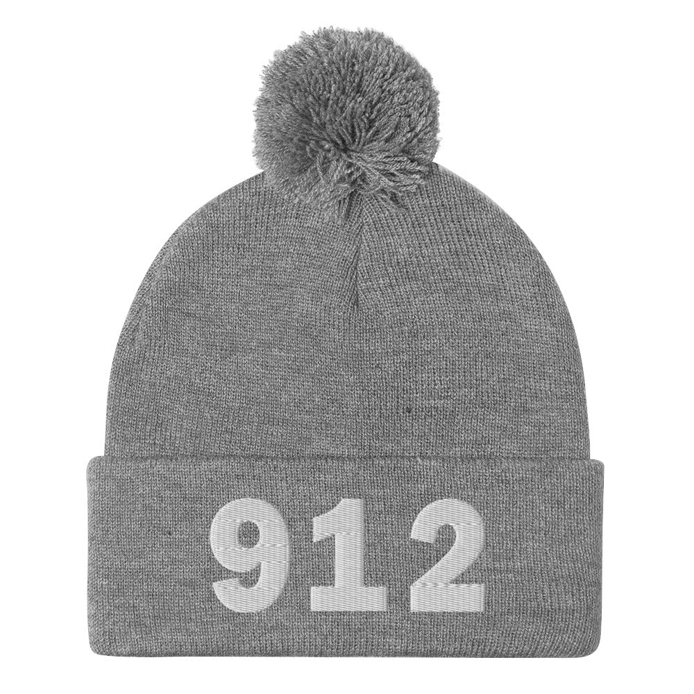 912 Area Code Pom-Pom Beanie
