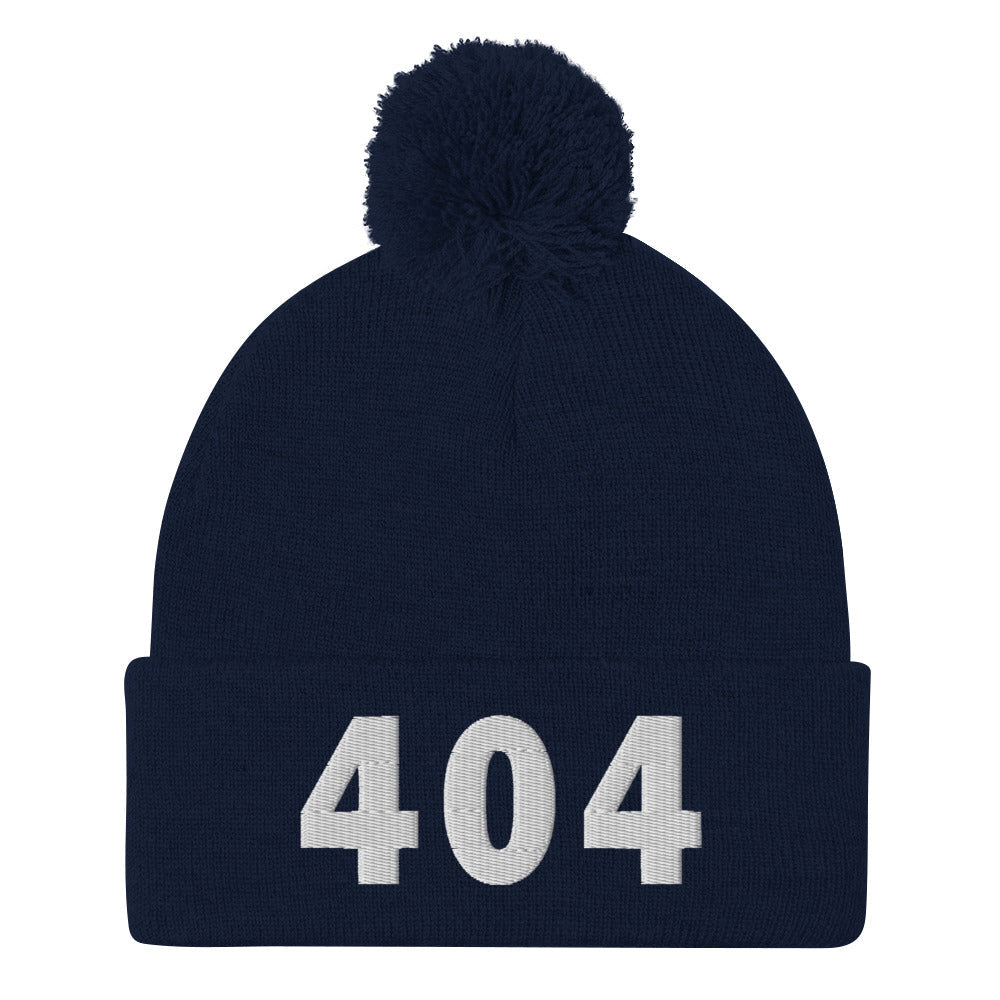 404 Area Code Pom-Pom Beanie
