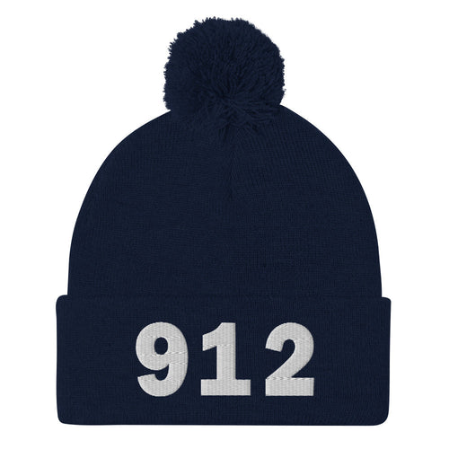 912 Area Code Pom-Pom Beanie