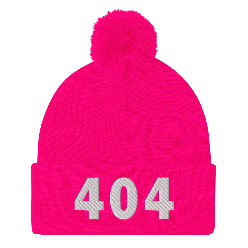 404 Area Code Pom-Pom Beanie