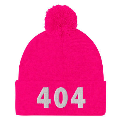 404 Area Code Pom-Pom Beanie