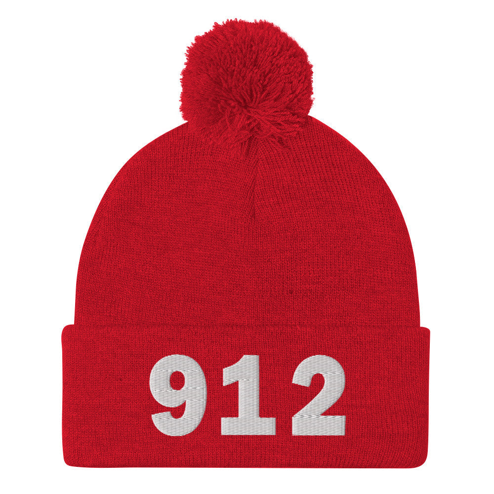912 Area Code Pom-Pom Beanie