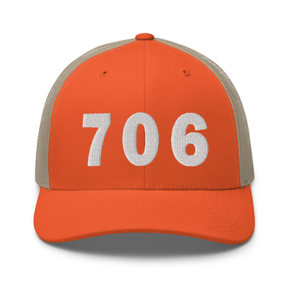 706 Area Code Trucker Cap