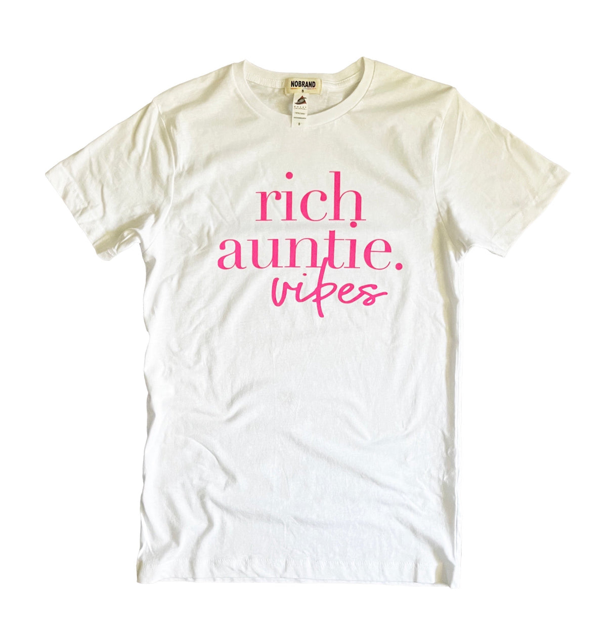 Rich Auntie Vibes Tee - Pink