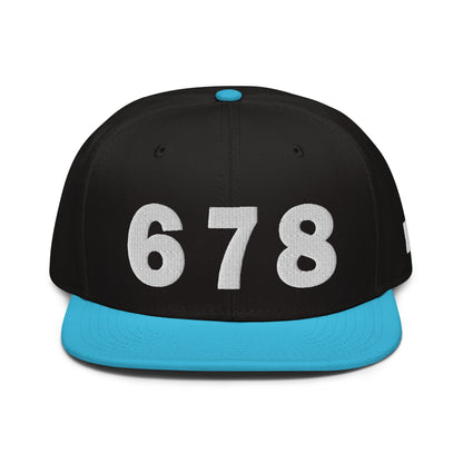 678 Area Code Snapback Hat