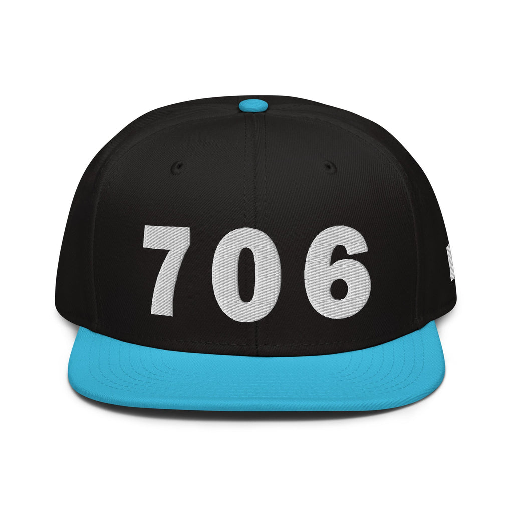 706 Area Code Snapback Hat