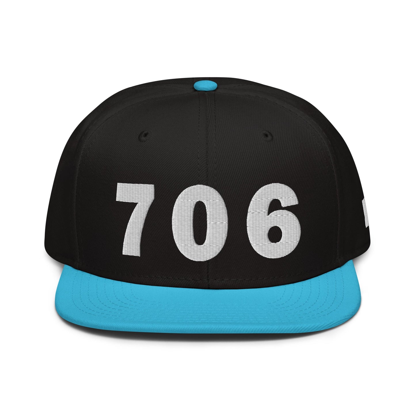 706 Area Code Snapback Hat