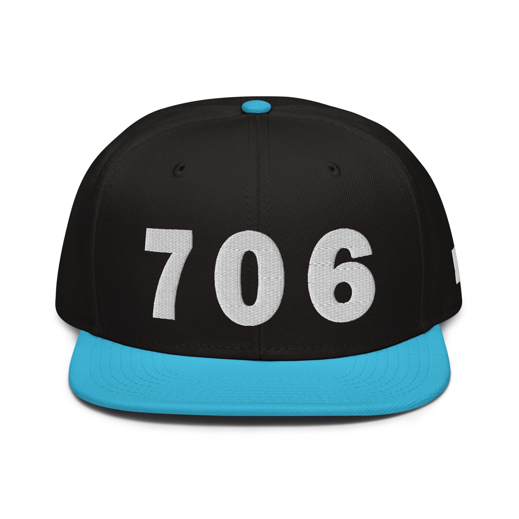 706 Area Code Snapback Hat