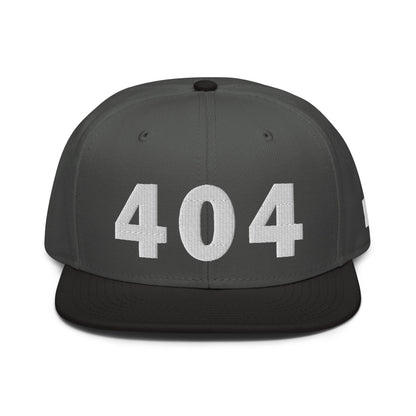 404 Area Code Snapback Hat