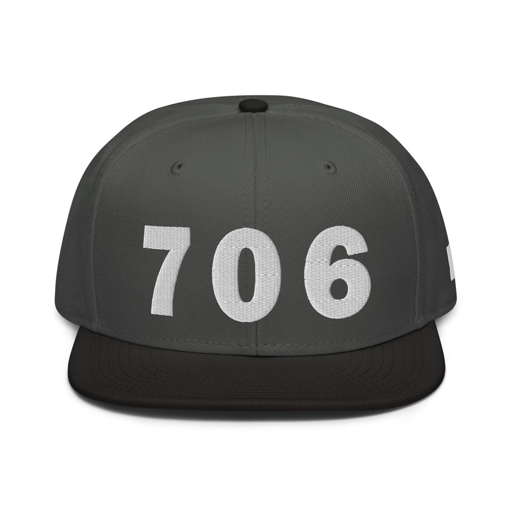 706 Area Code Snapback Hat