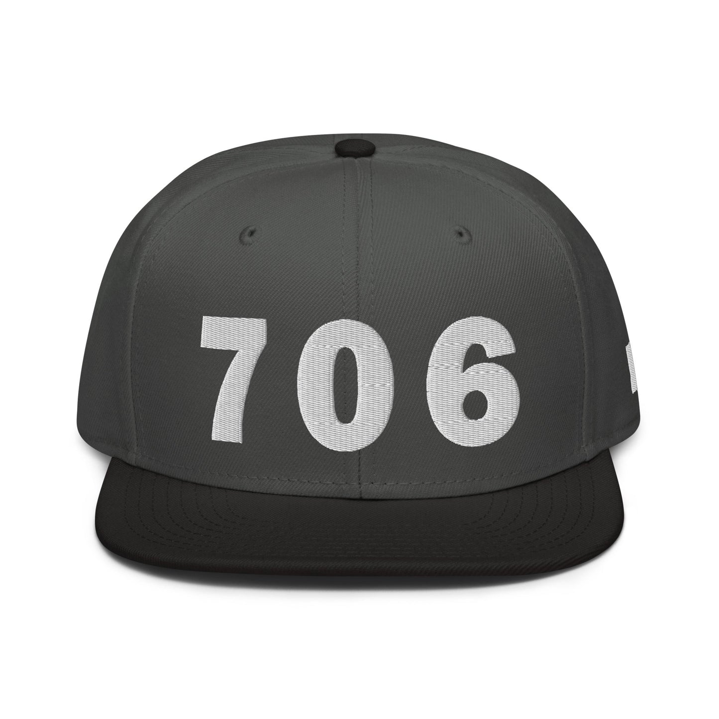 706 Area Code Snapback Hat