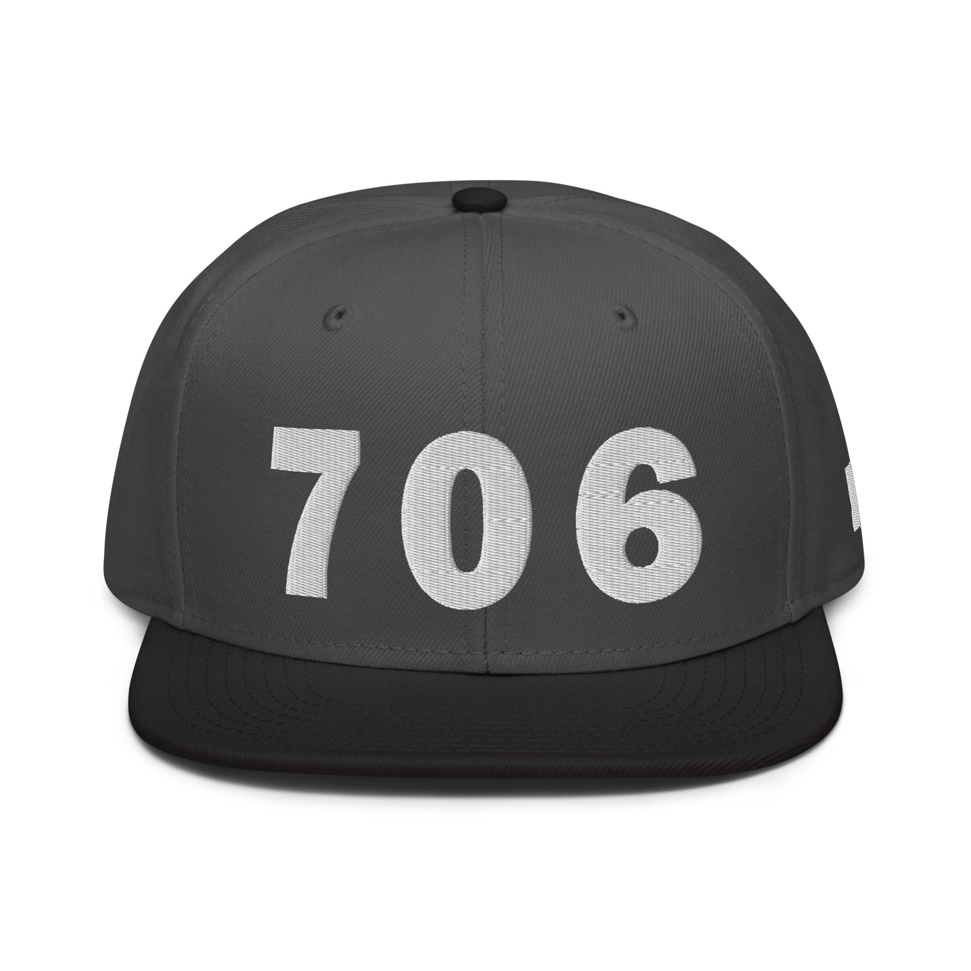 706 Area Code Snapback Hat
