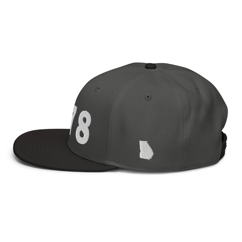 678 Area Code Snapback Hat