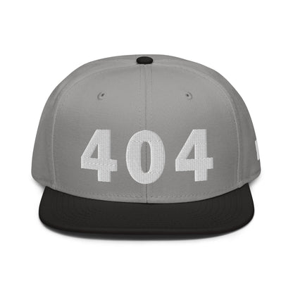 404 Area Code Snapback Hat
