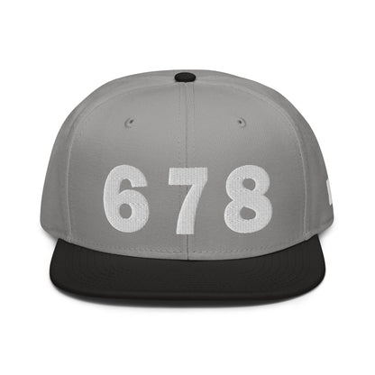 678 Area Code Snapback Hat