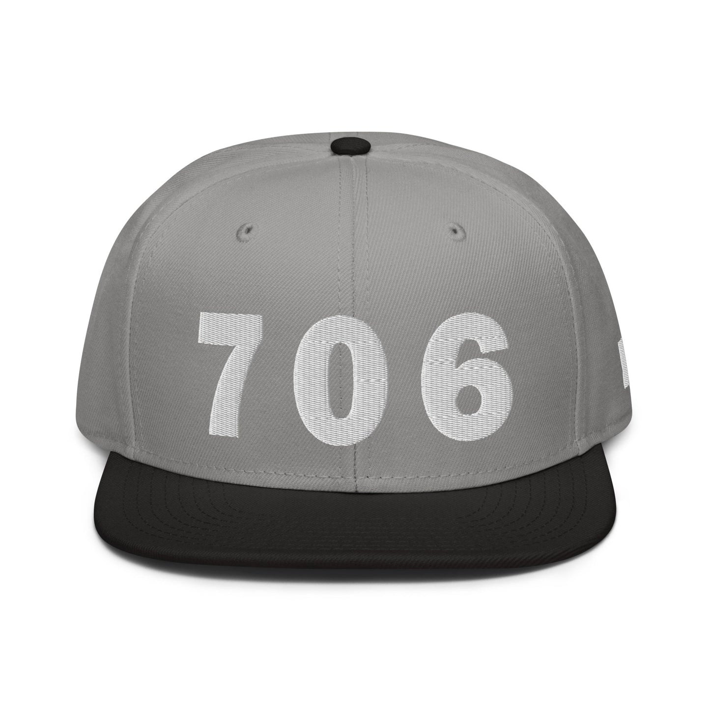 706 Area Code Snapback Hat