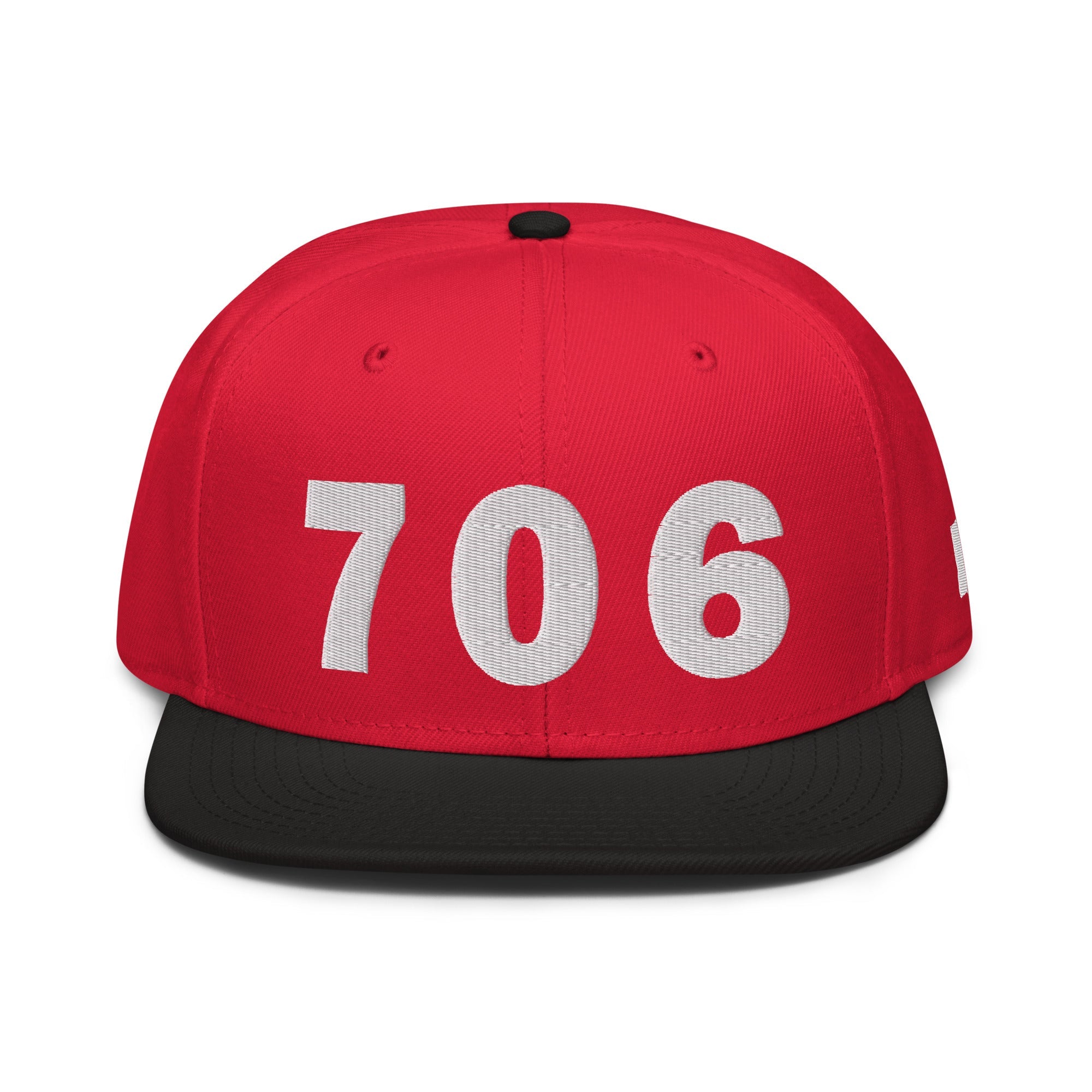 706 Area Code Snapback Hat