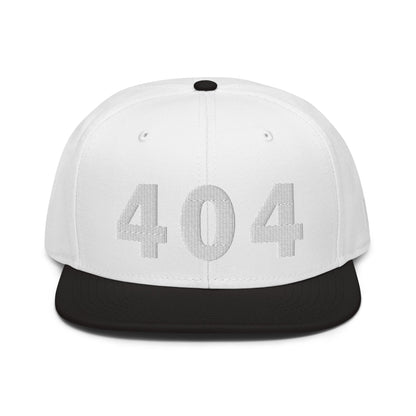 404 Area Code Snapback Hat