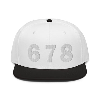 678 Area Code Snapback Hat