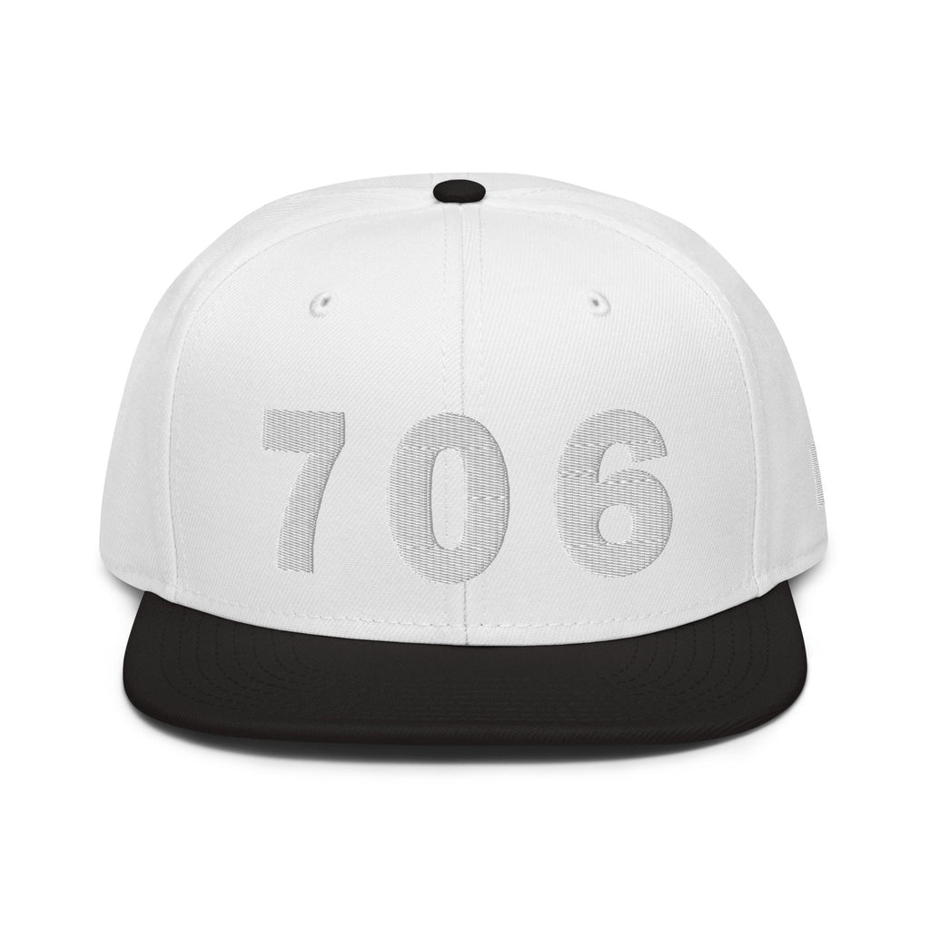 706 Area Code Snapback Hat