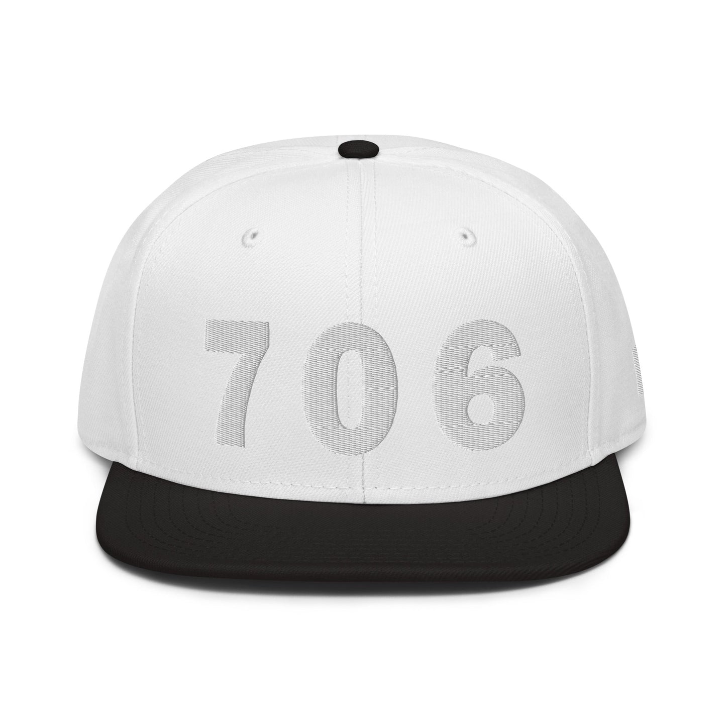 706 Area Code Snapback Hat