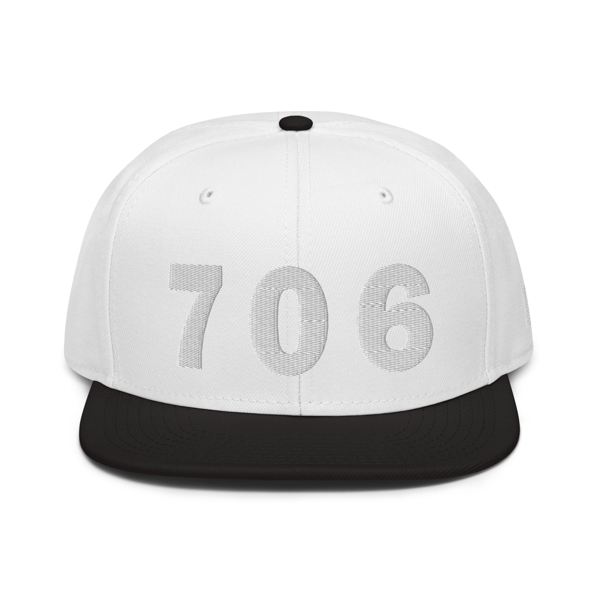 706 Area Code Snapback Hat