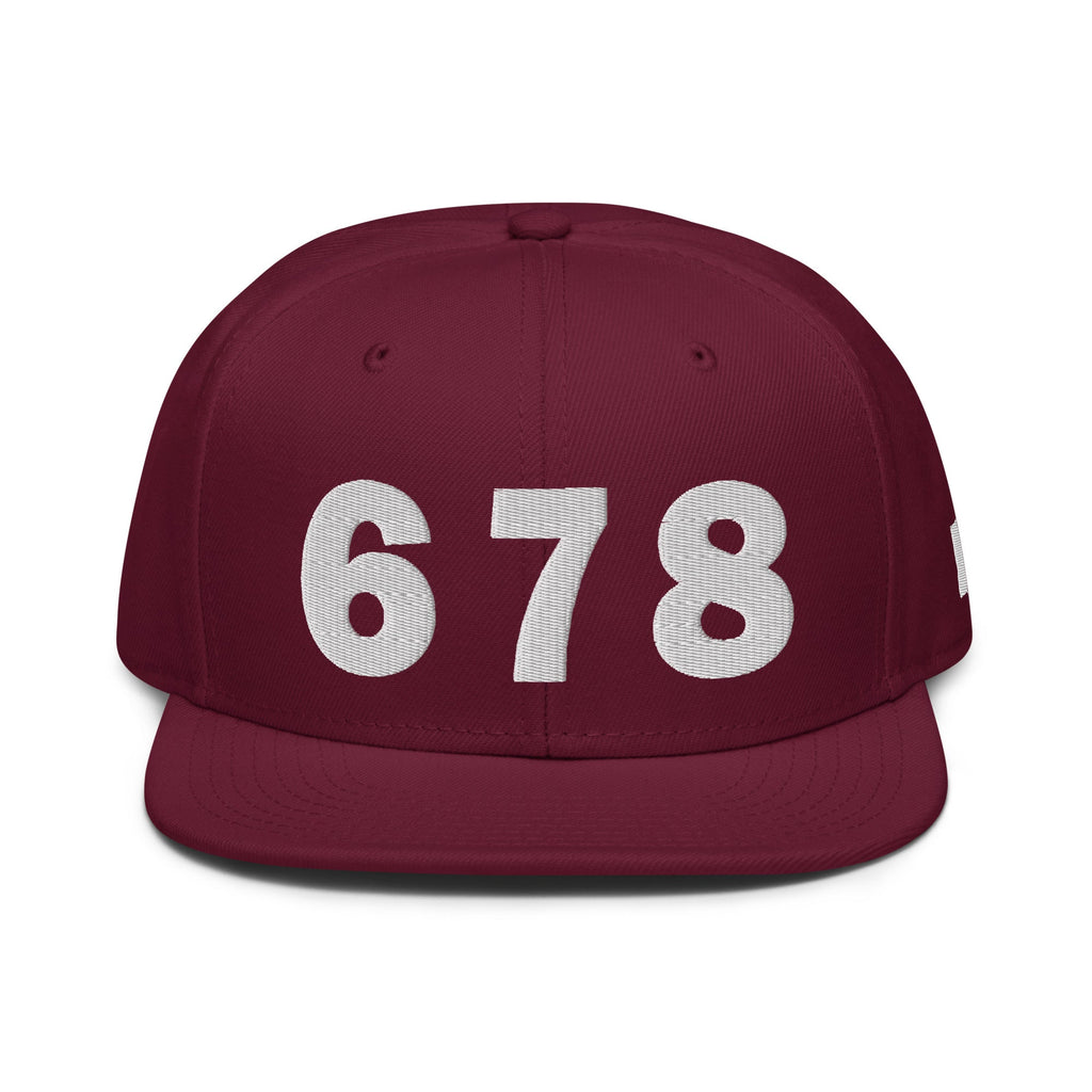 678 Area Code Snapback Hat