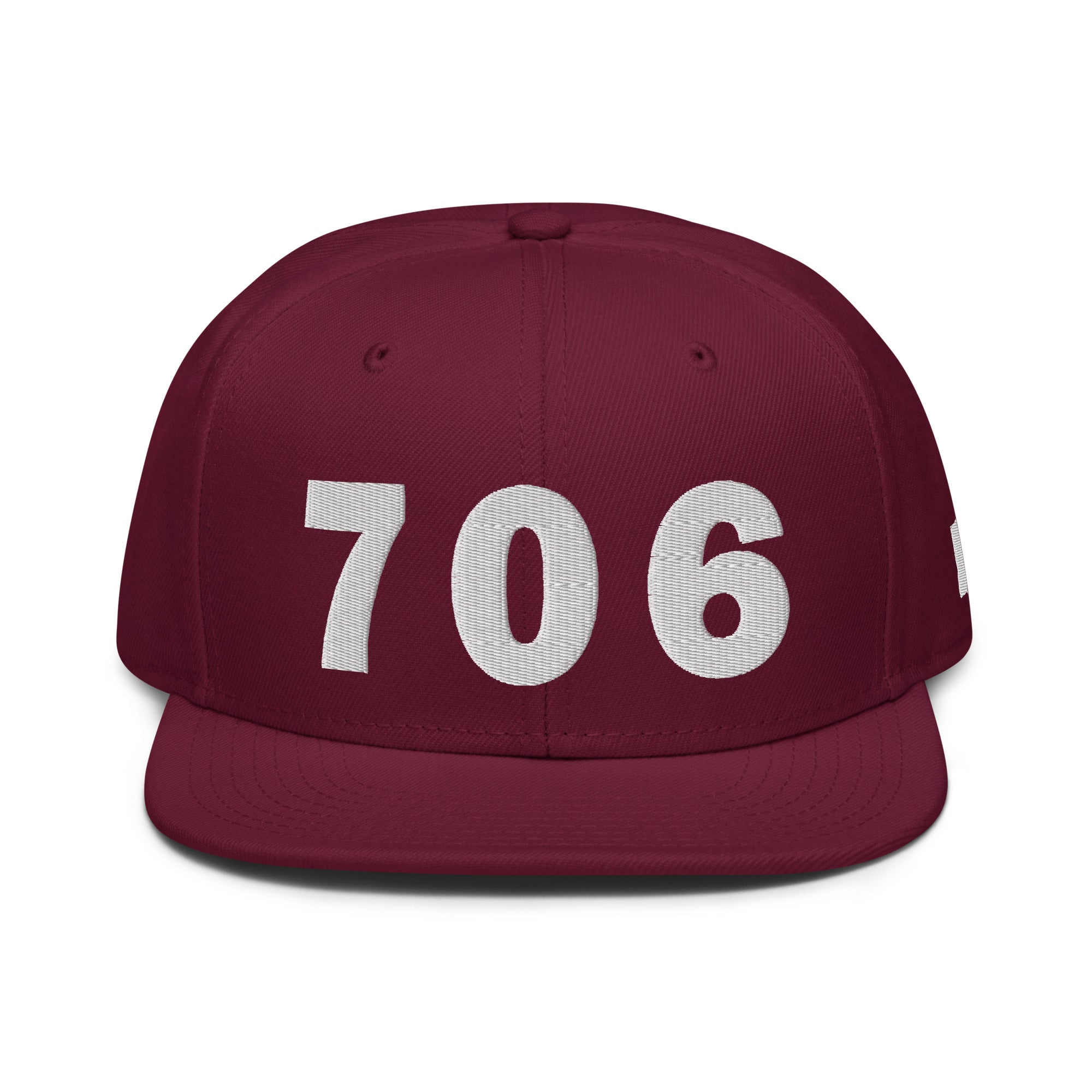 706 Area Code Snapback Hat