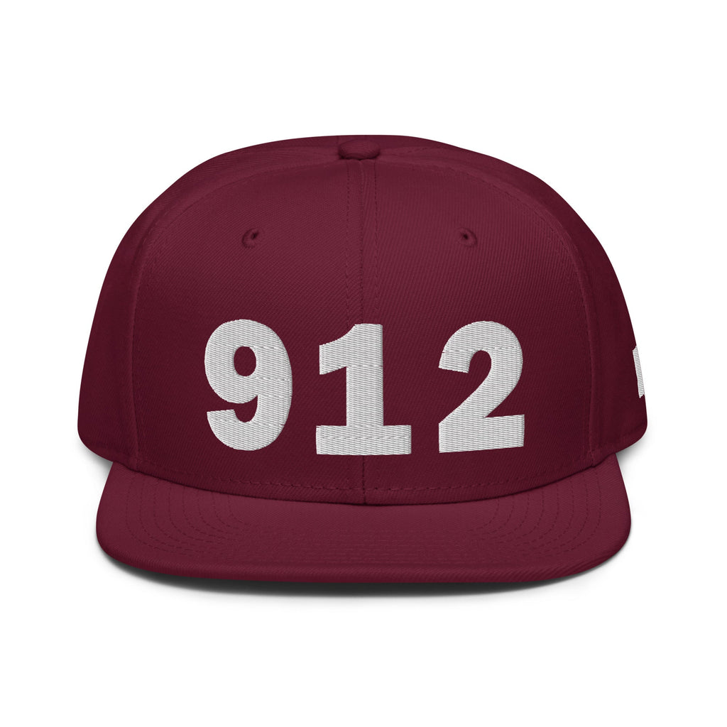 912 Area Code Snapback Hat