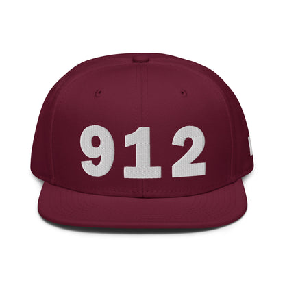 912 Area Code Snapback Hat