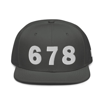 678 Area Code Snapback Hat