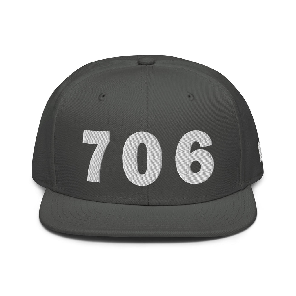 706 Area Code Snapback Hat