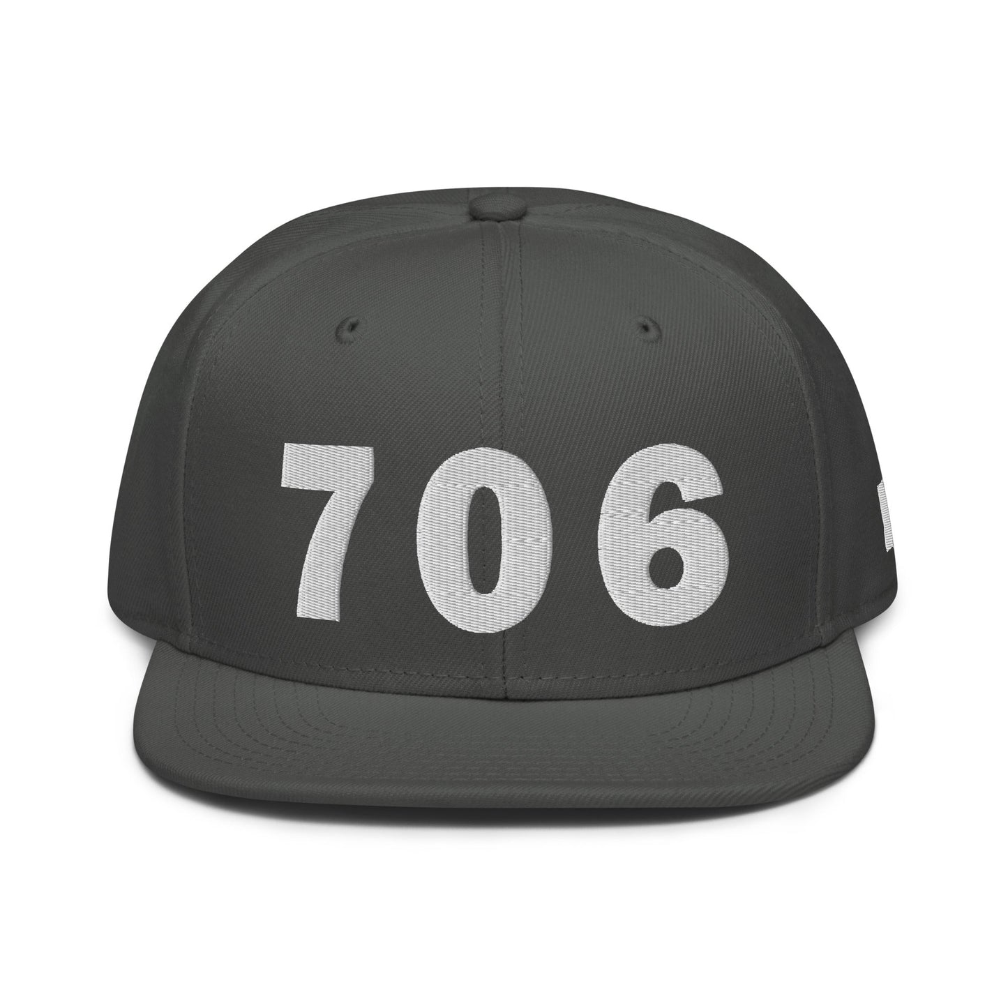 706 Area Code Snapback Hat