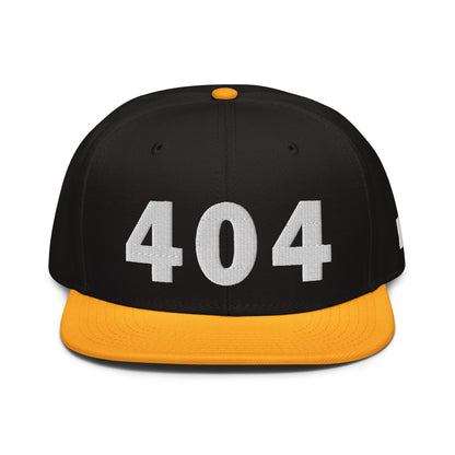404 Area Code Snapback Hat