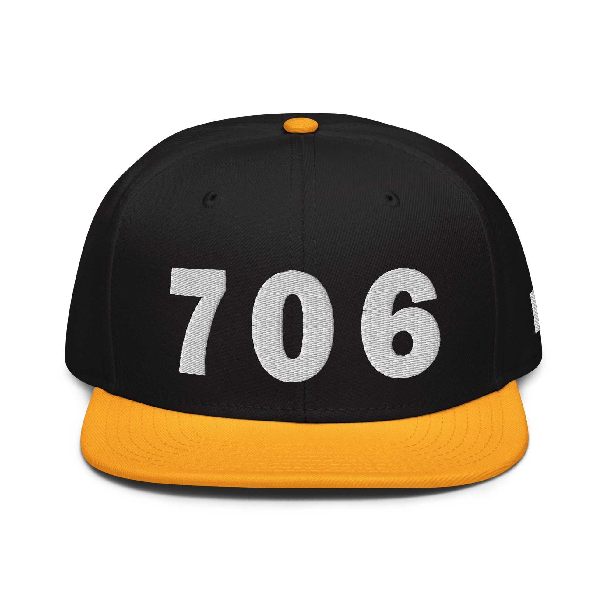 706 Area Code Snapback Hat