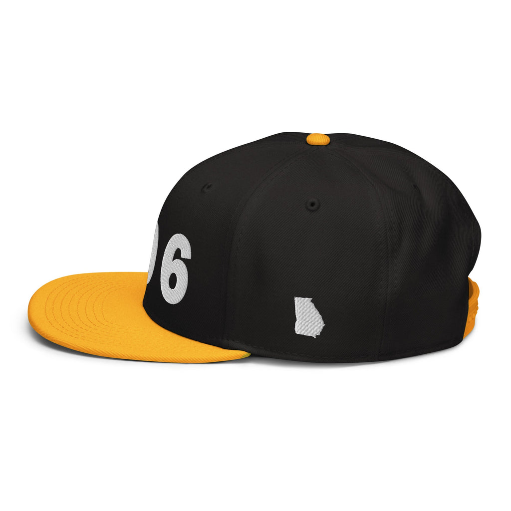 706 Area Code Snapback Hat