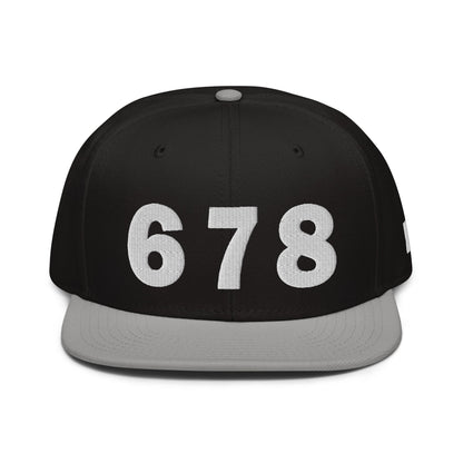 678 Area Code Snapback Hat