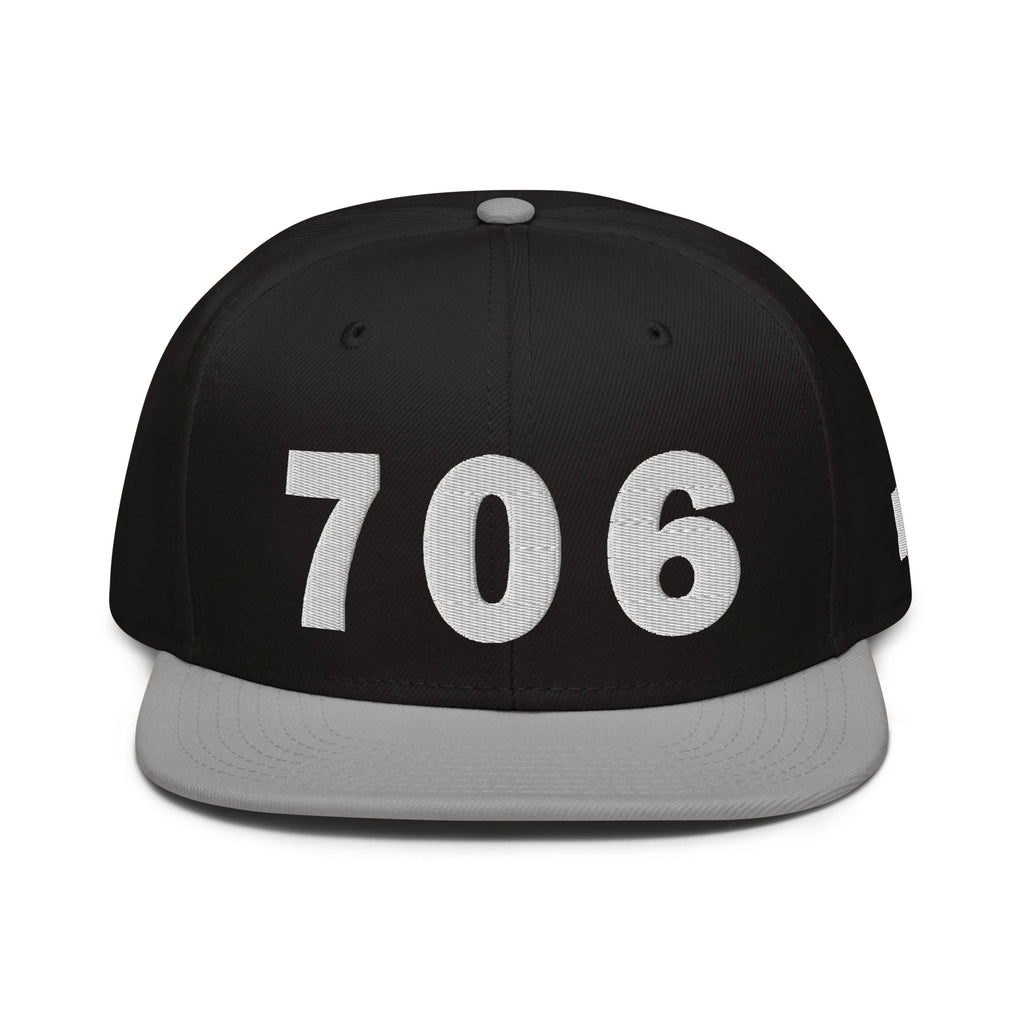 706 Area Code Snapback Hat