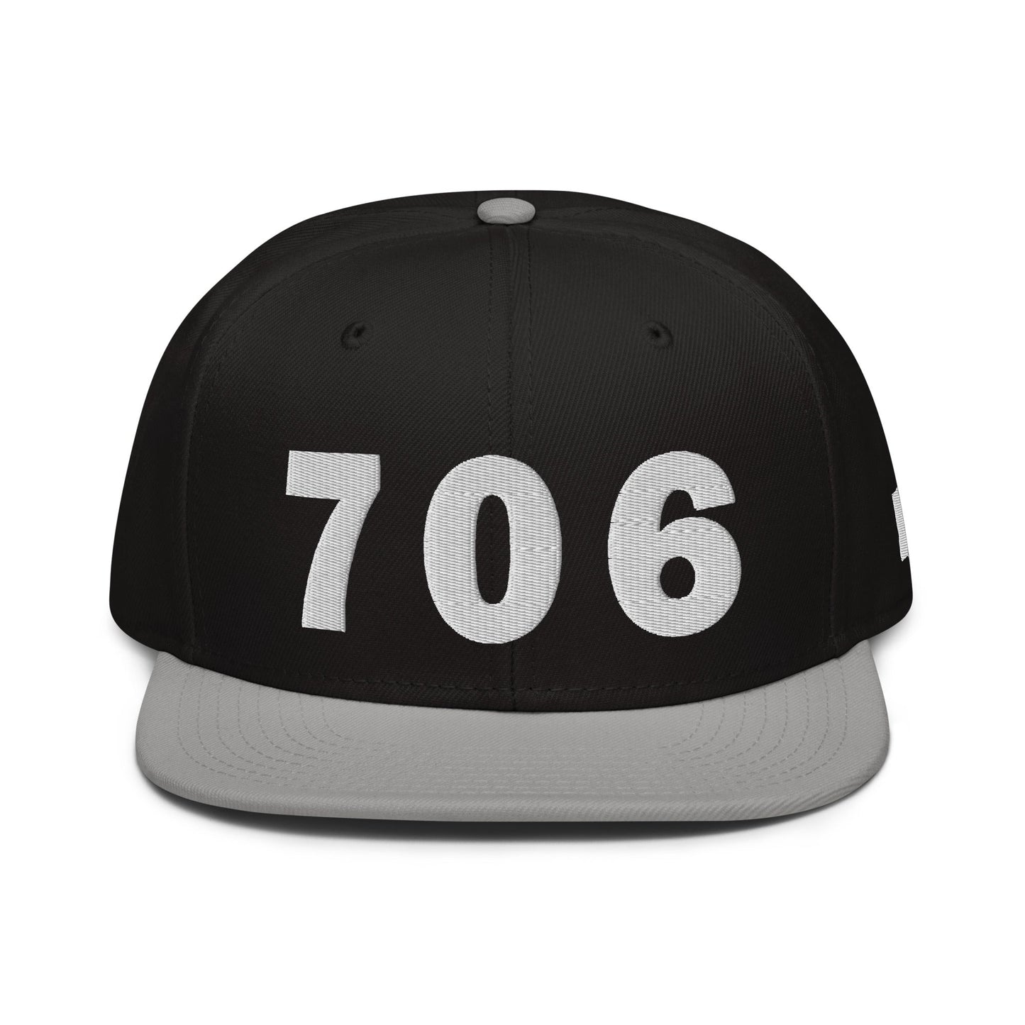 706 Area Code Snapback Hat
