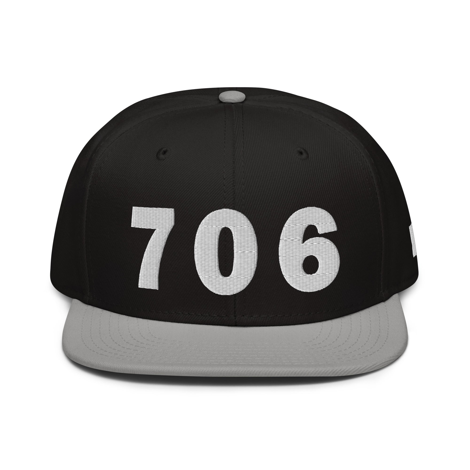 706 Area Code Snapback Hat
