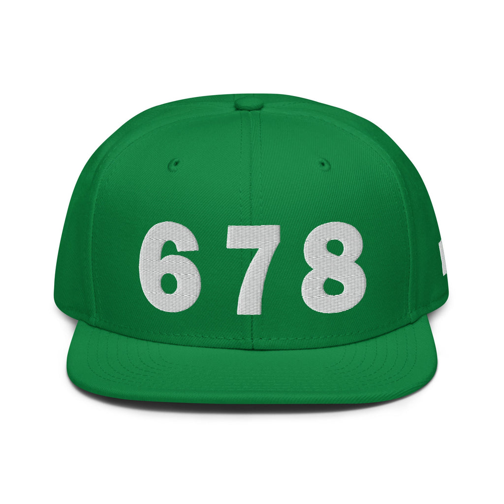 678 Area Code Snapback Hat