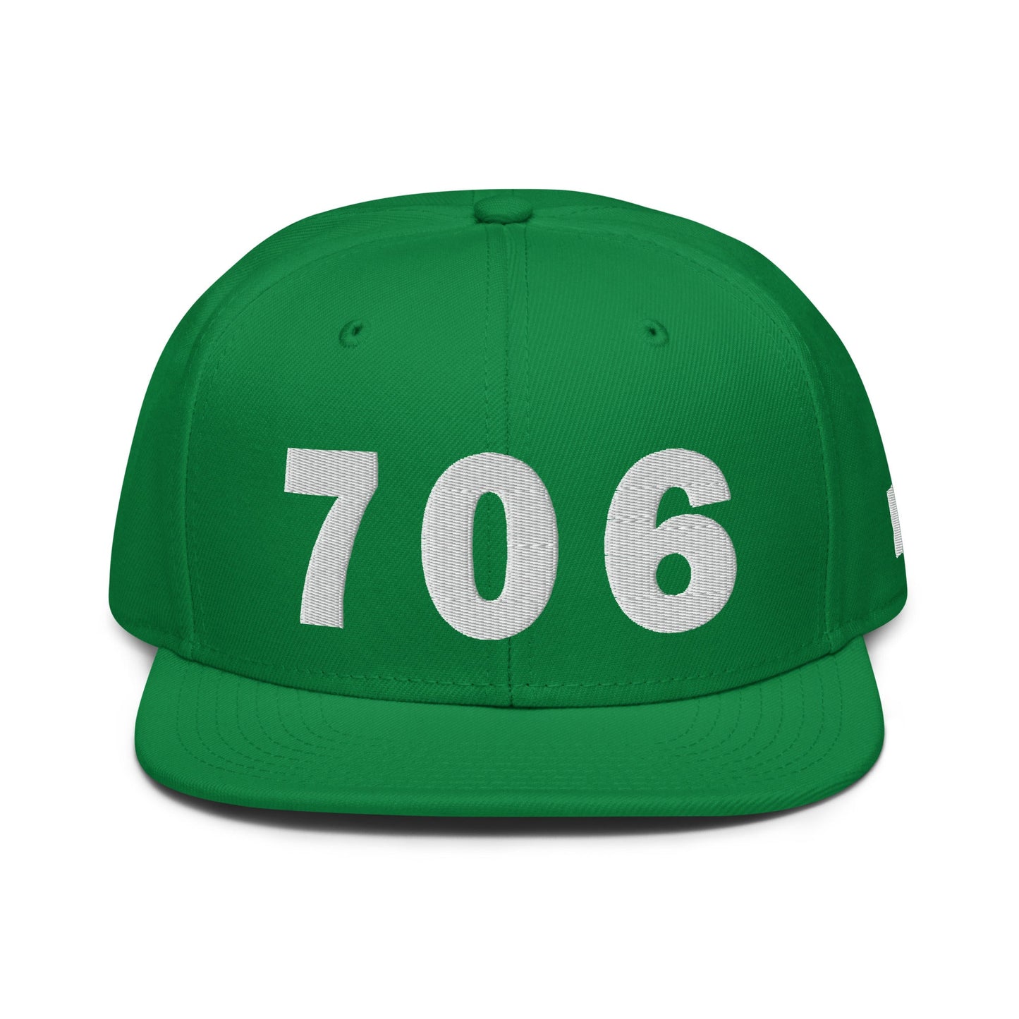 706 Area Code Snapback Hat