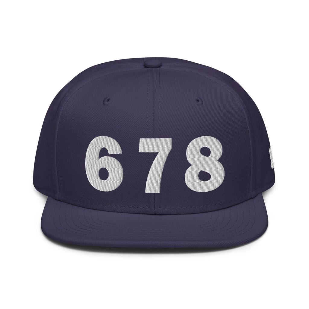 678 Area Code Snapback Hat