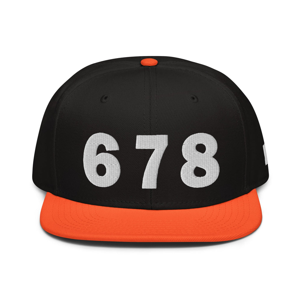 678 Area Code Snapback Hat