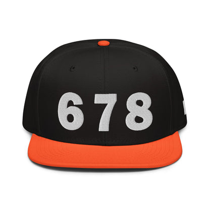 678 Area Code Snapback Hat