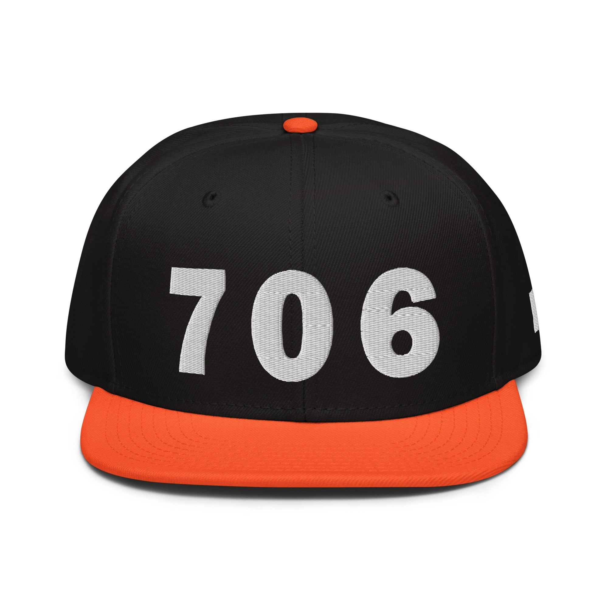 706 Area Code Snapback Hat